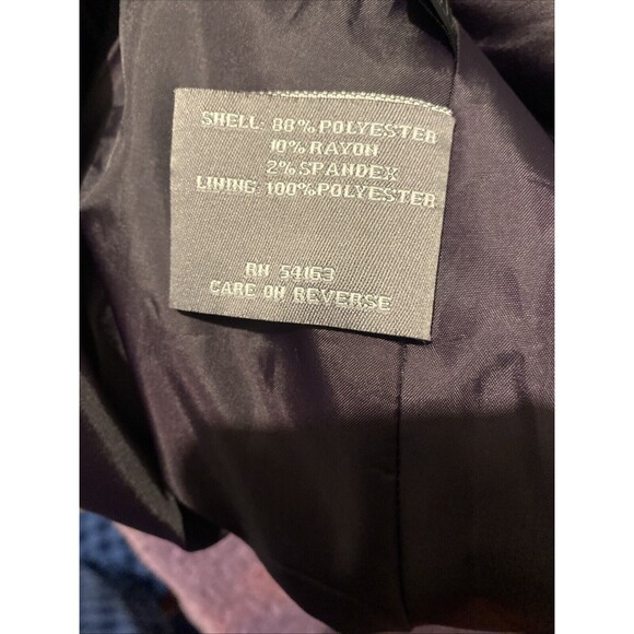 Marvin Richards Women's Coat Jacket Purple Double Breasted Button Front Liner 2X - Picture 8 of 8